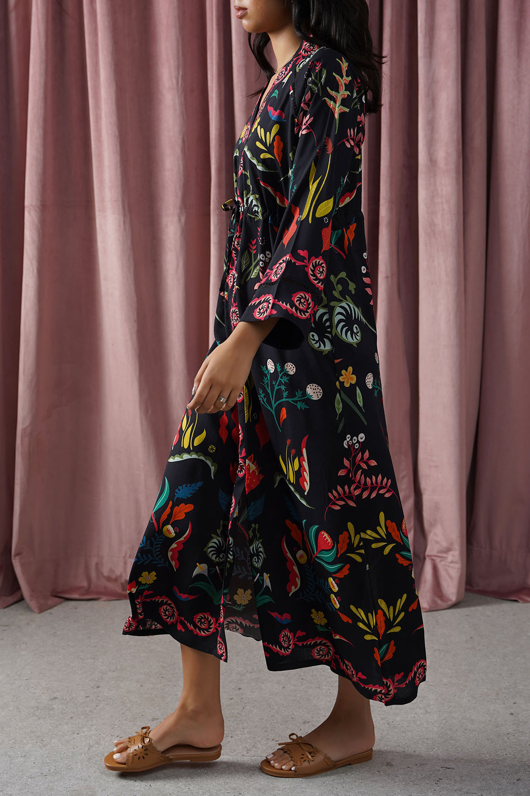BLACK MAORI LONG DRESS