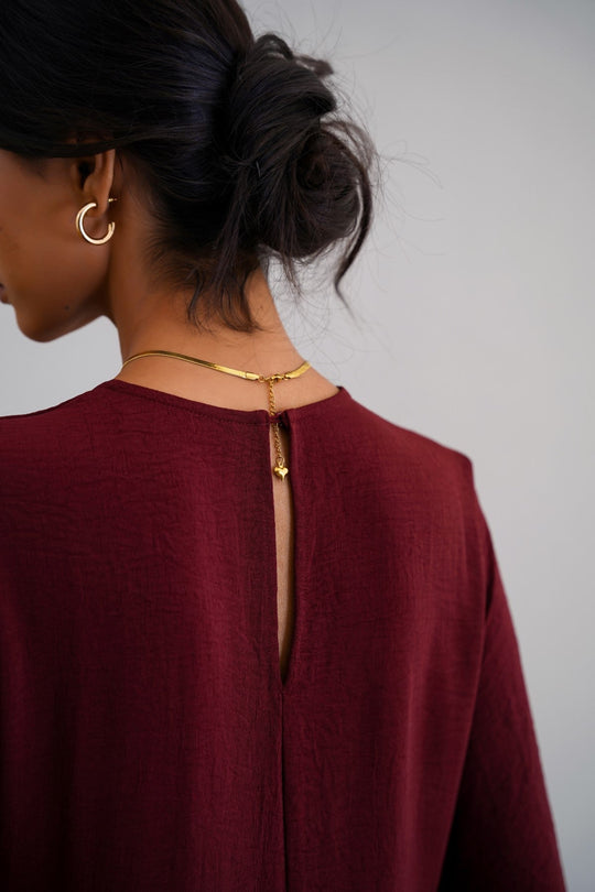 BURGUNDY GOOD-ON-EVERYONE MAXI