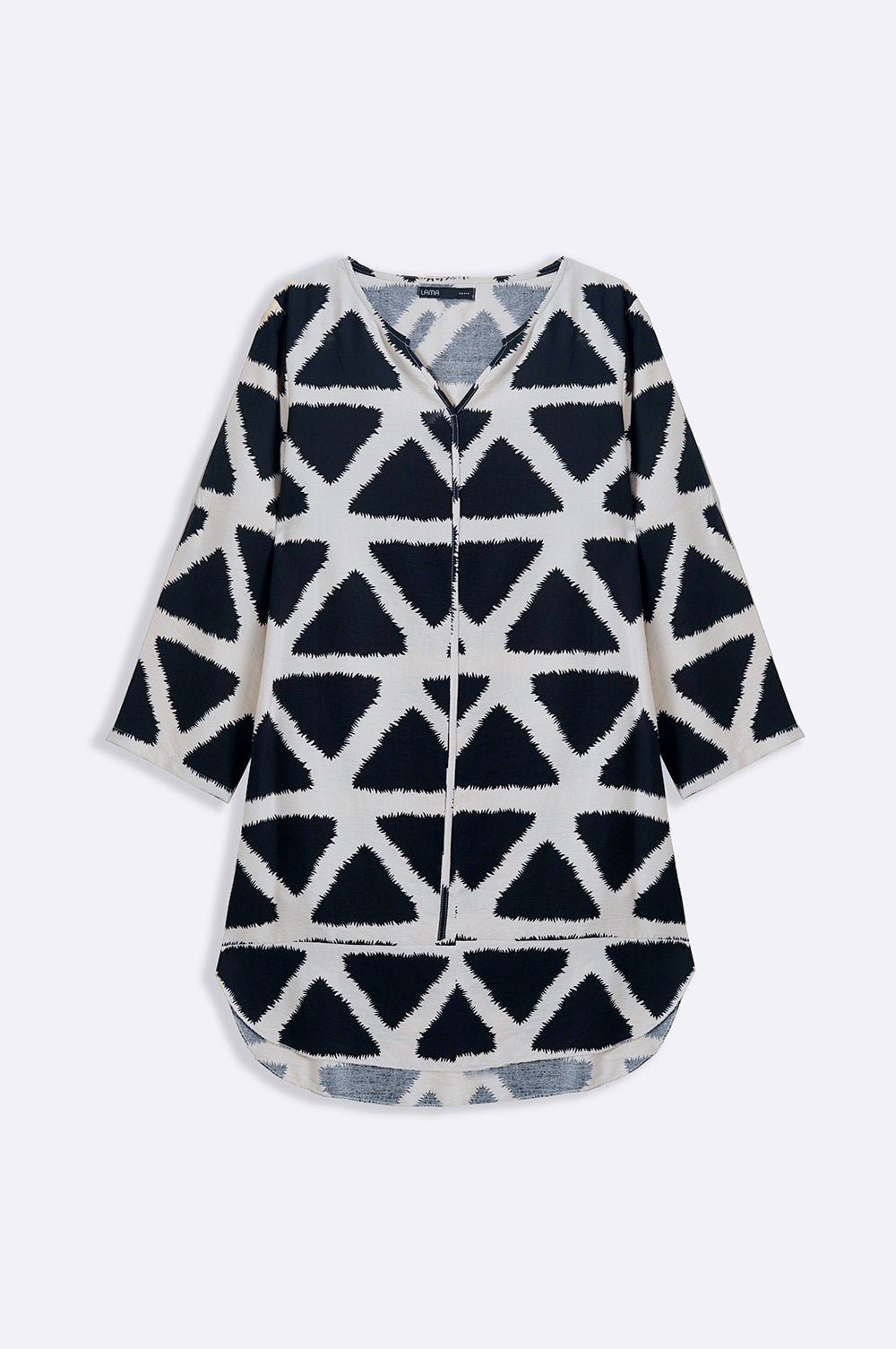 BLACK TRIPTYCH TUNIC