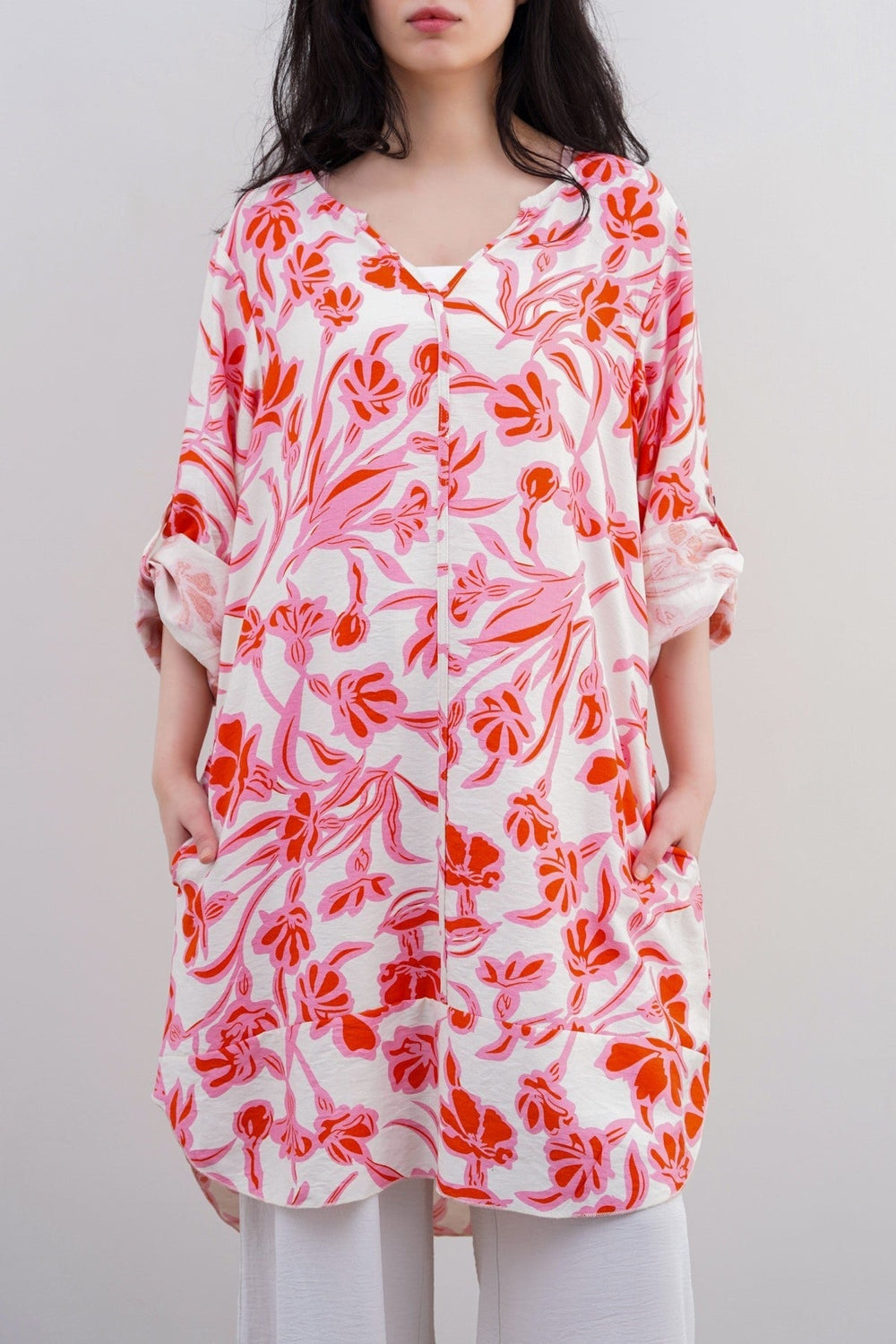 PINK JUST PEACH TUNIC