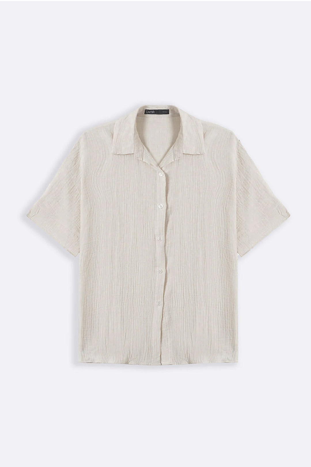 WHITE ORGANIC MUSLIN SHIRT