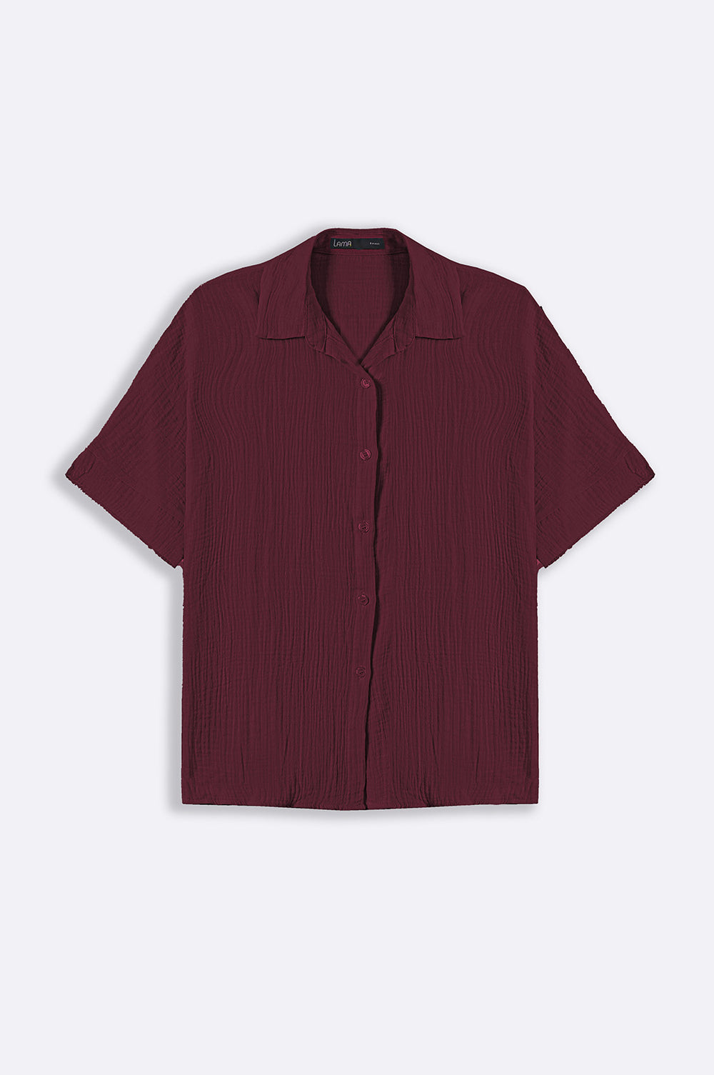 WINE ORGANIC MUSLIN SHIRT