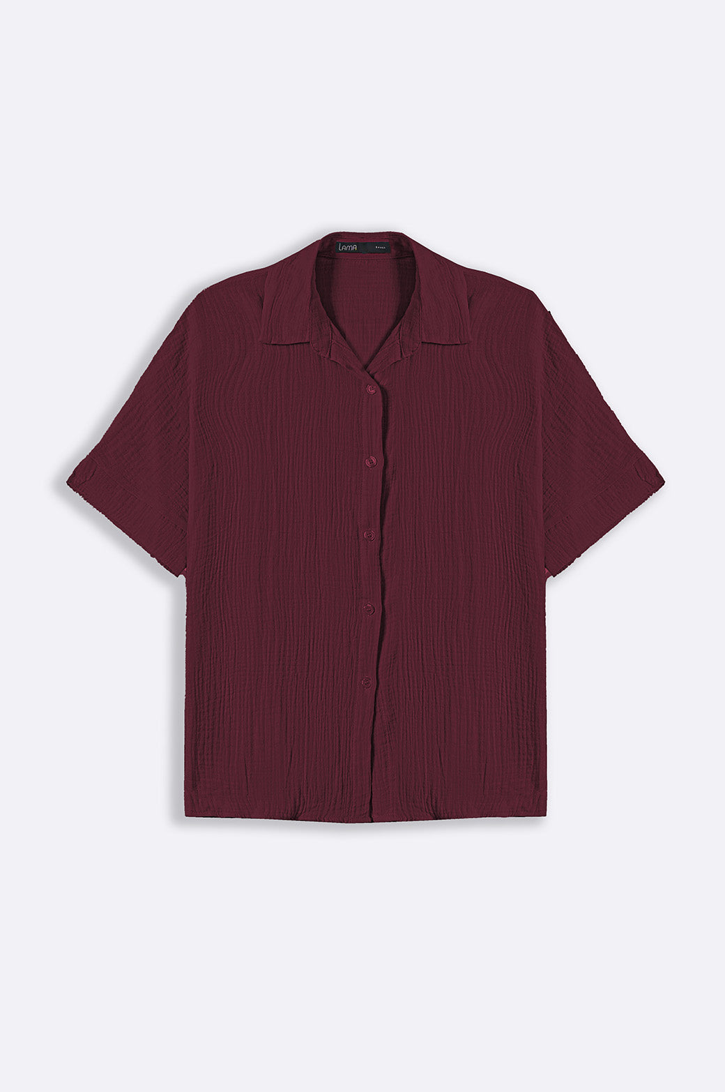 WINE ORGANIC MUSLIN SHIRT