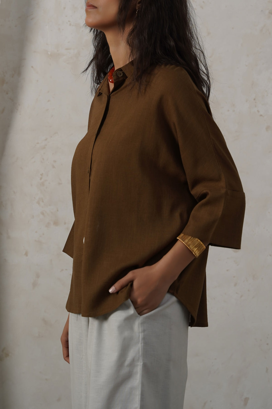 GREEN FAVORITE LINEN SHIRT