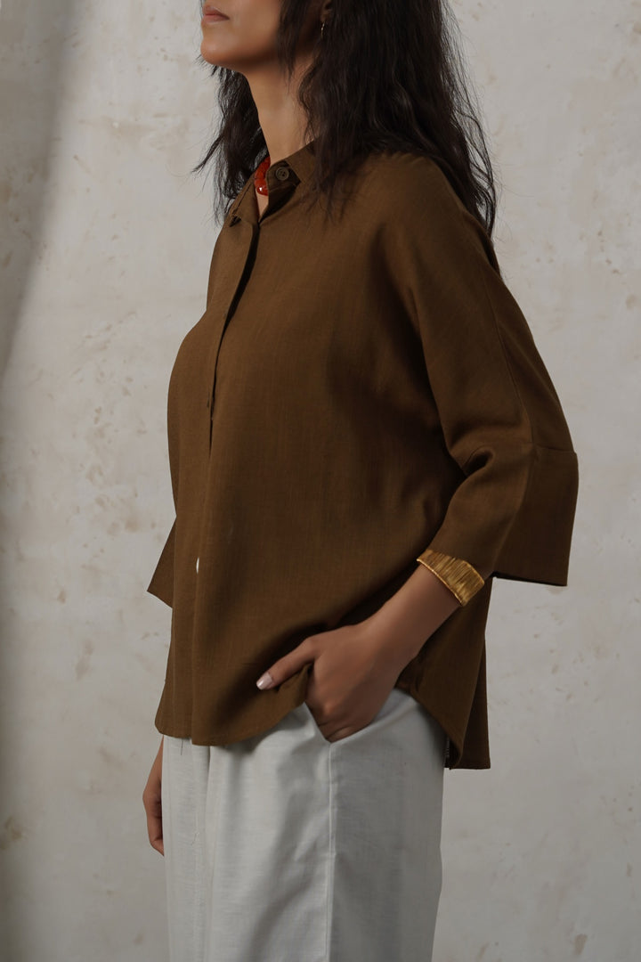 GREEN FAVORITE LINEN SHIRT