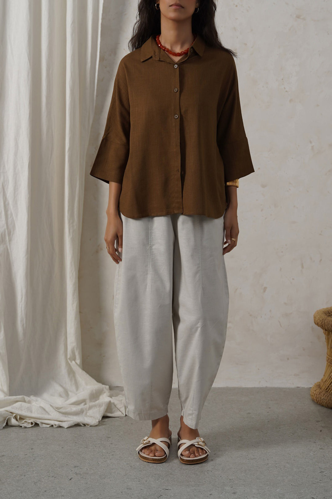 GREEN FAVORITE LINEN SHIRT