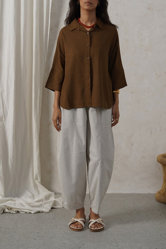 GREEN FAVORITE LINEN SHIRT