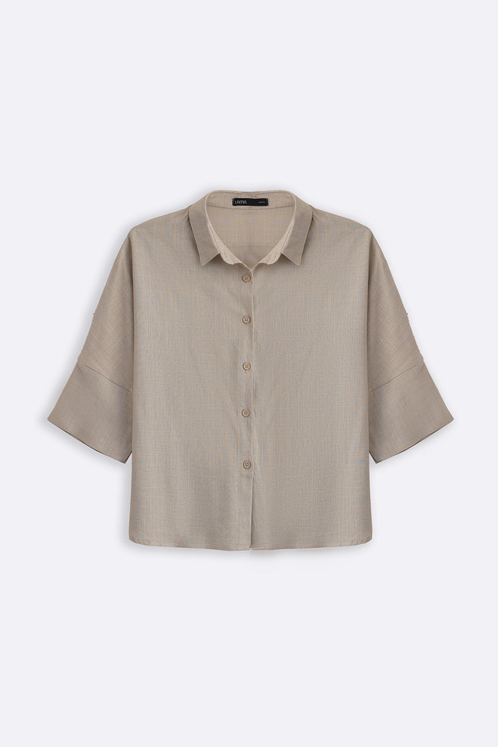 GREY FAVORITE LINEN SHIRT