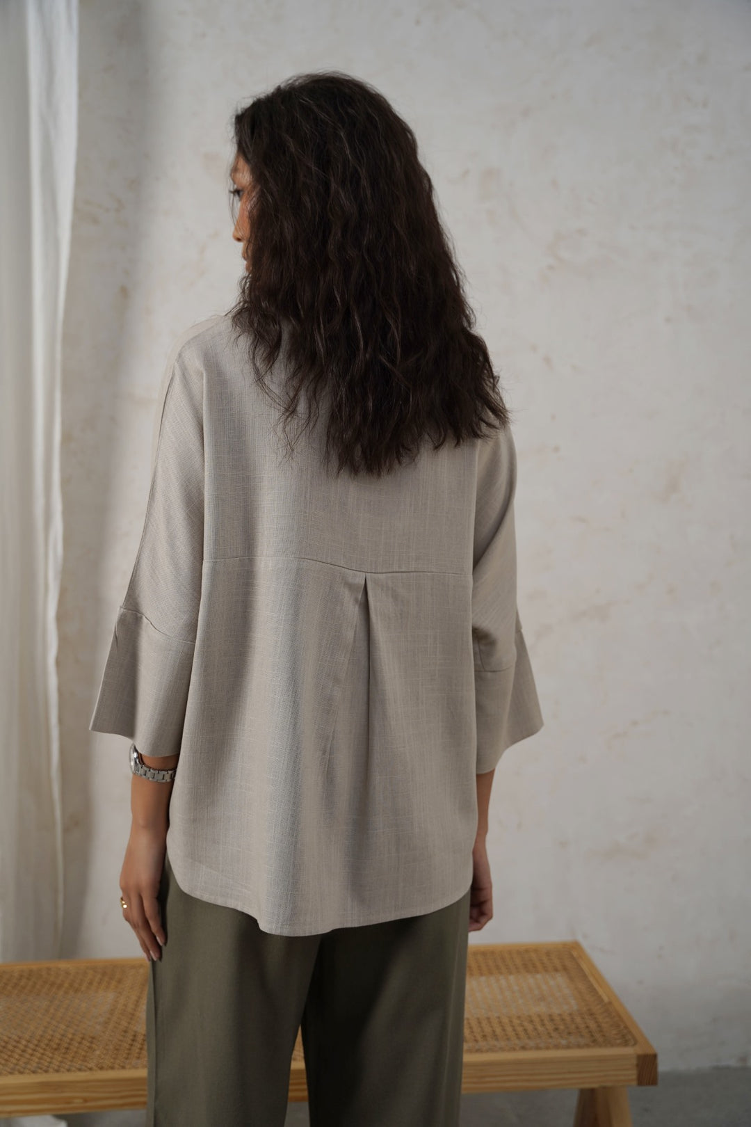 GREY FAVORITE LINEN SHIRT