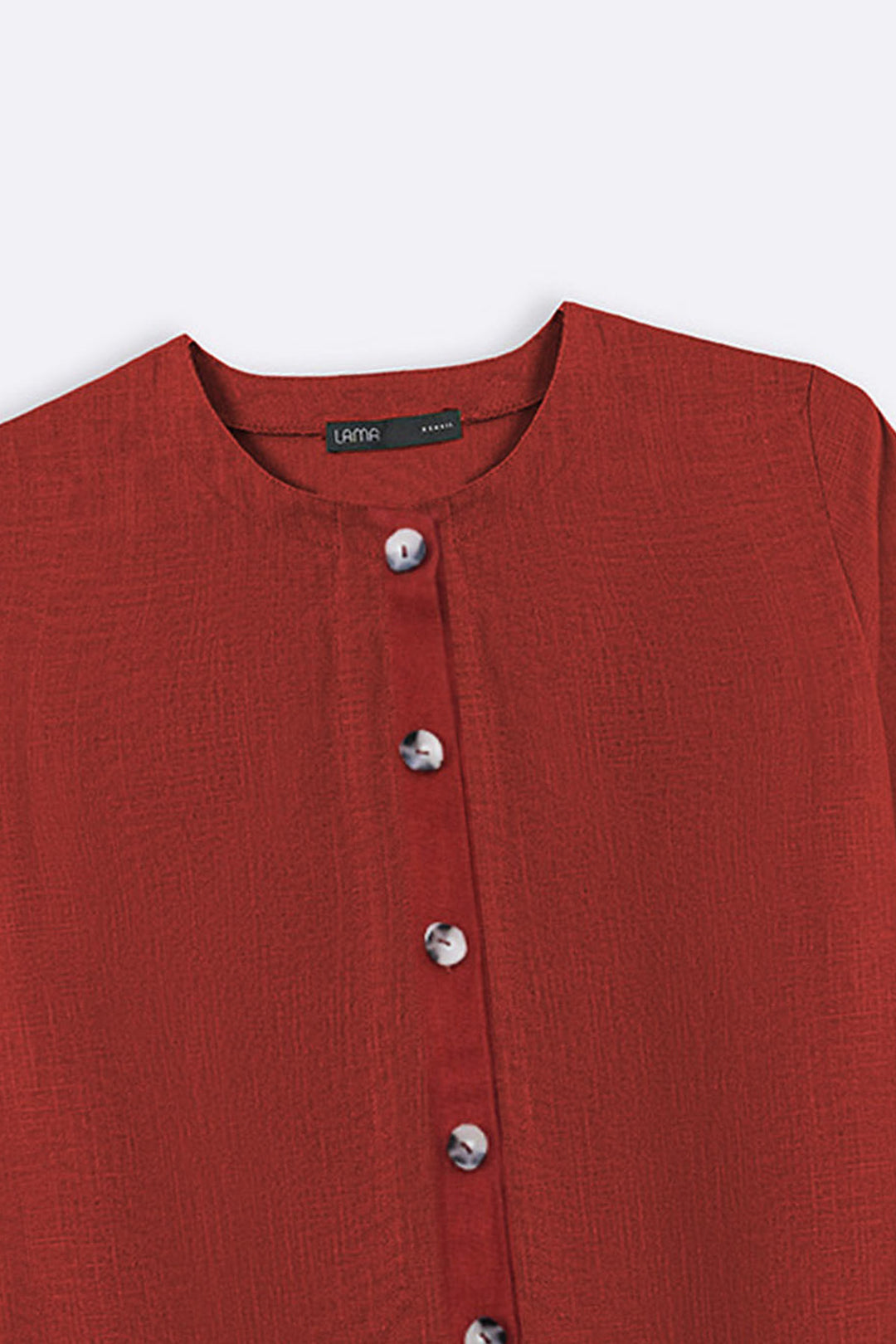 RUST LINEN BLOUSE
