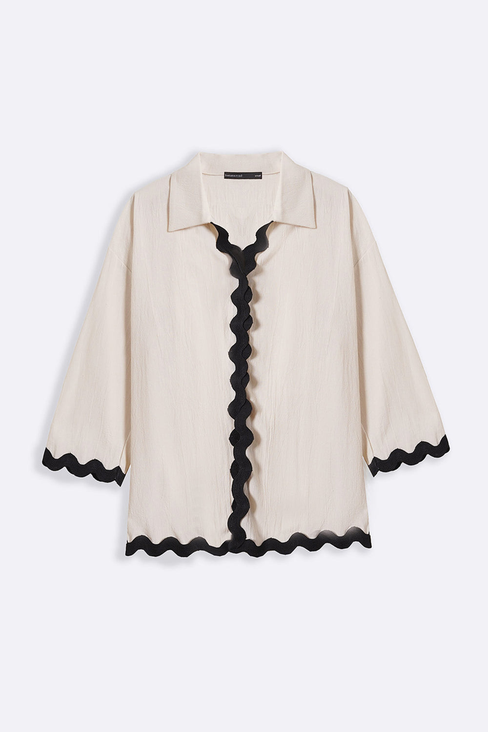 OFF WHITE RIC RAC COTTON SHIRT