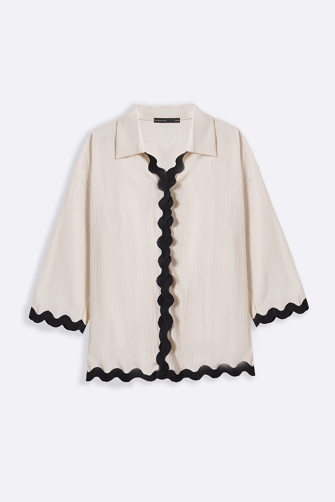 OFF WHITE RIC RAC COTTON SHIRT