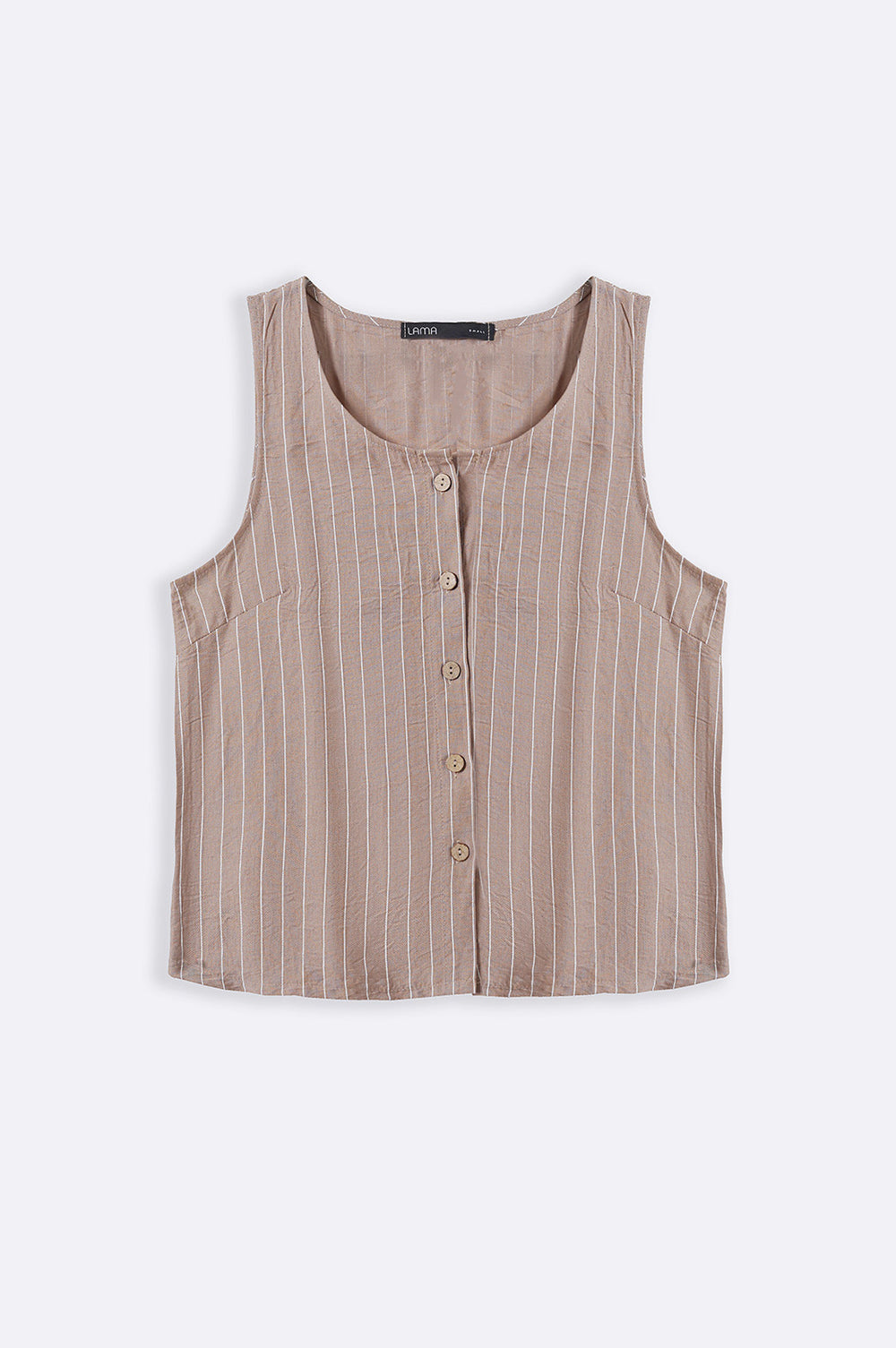 TAUPE STRIPED BLOUSE