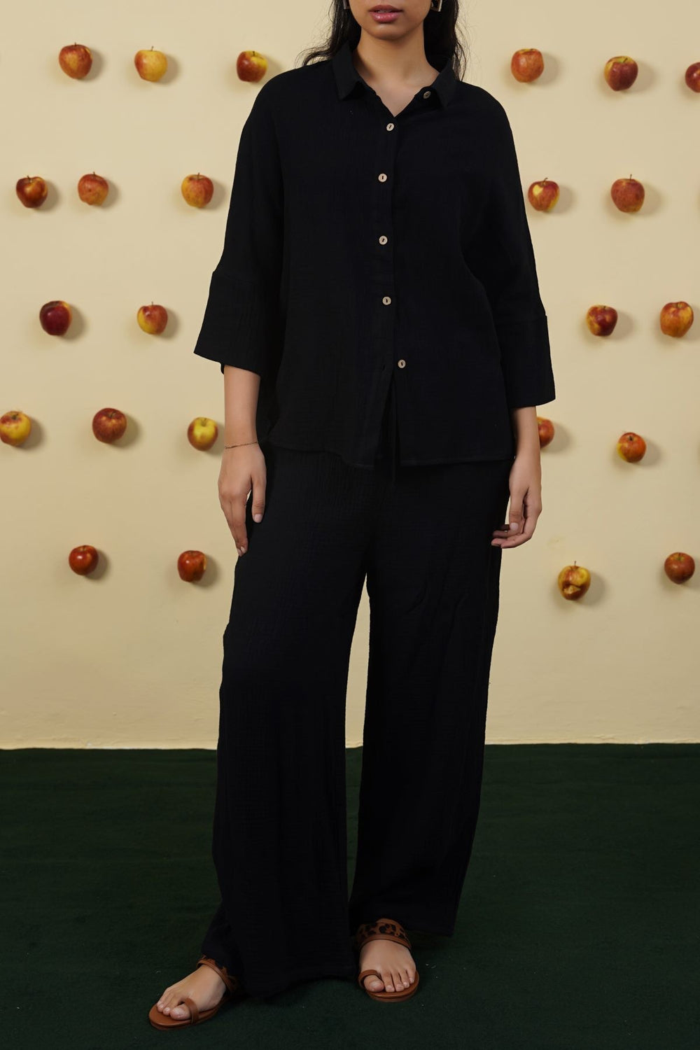 BLACK EVERYDAY MUSLIN SHIRT