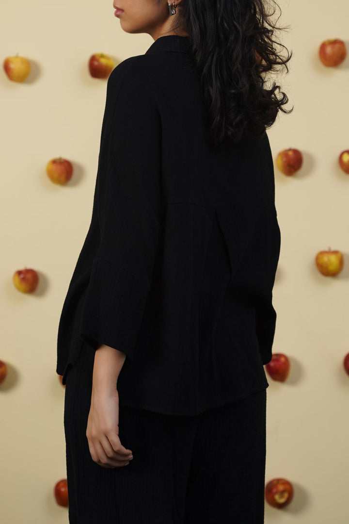 BLACK EVERYDAY MUSLIN SHIRT