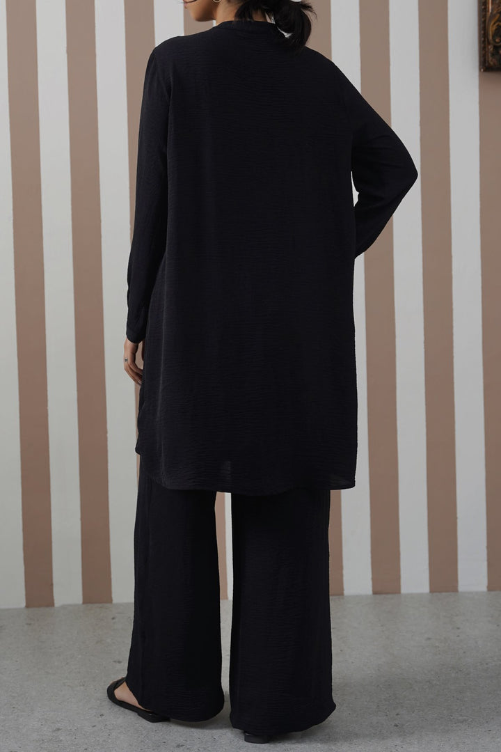 BLACK SLINKY LONG TUNIC
