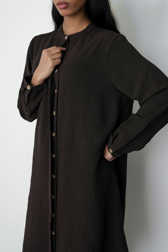COFFEE SLINKY LONG TUNIC