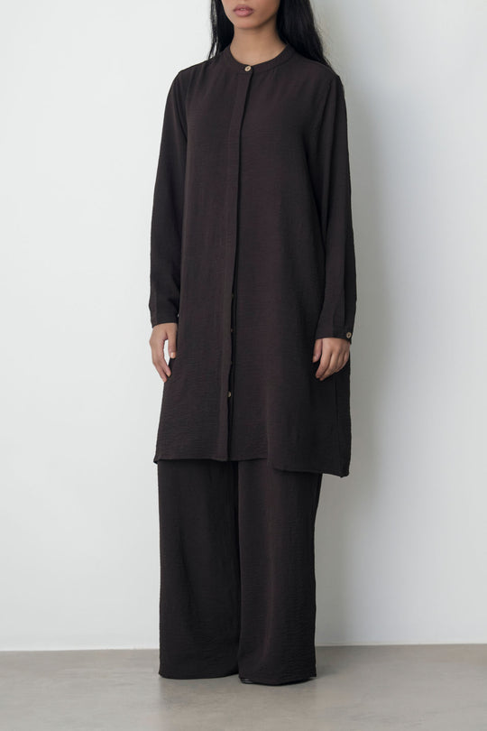COFFEE SLINKY LONG TUNIC