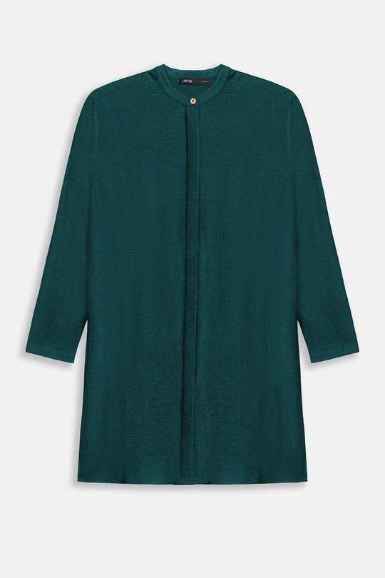 EMERALD GREEN SLINKY LONG TUNIC