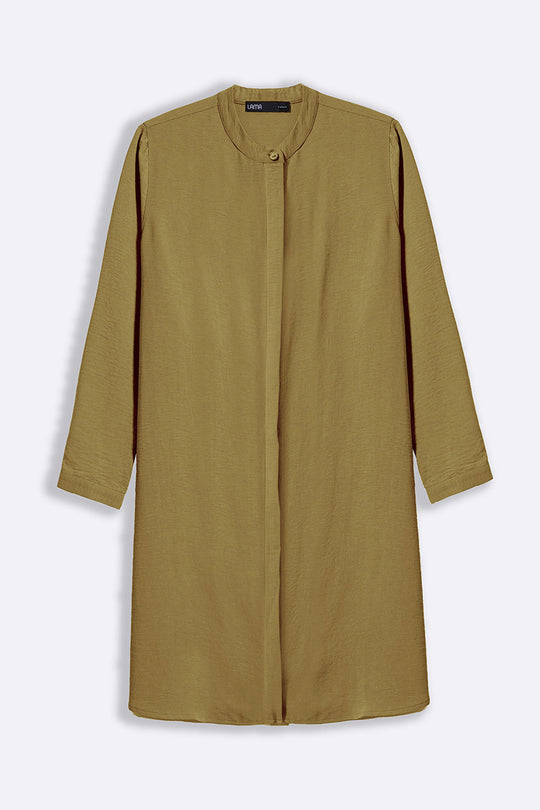 GREEN SLINKY LONG TUNIC