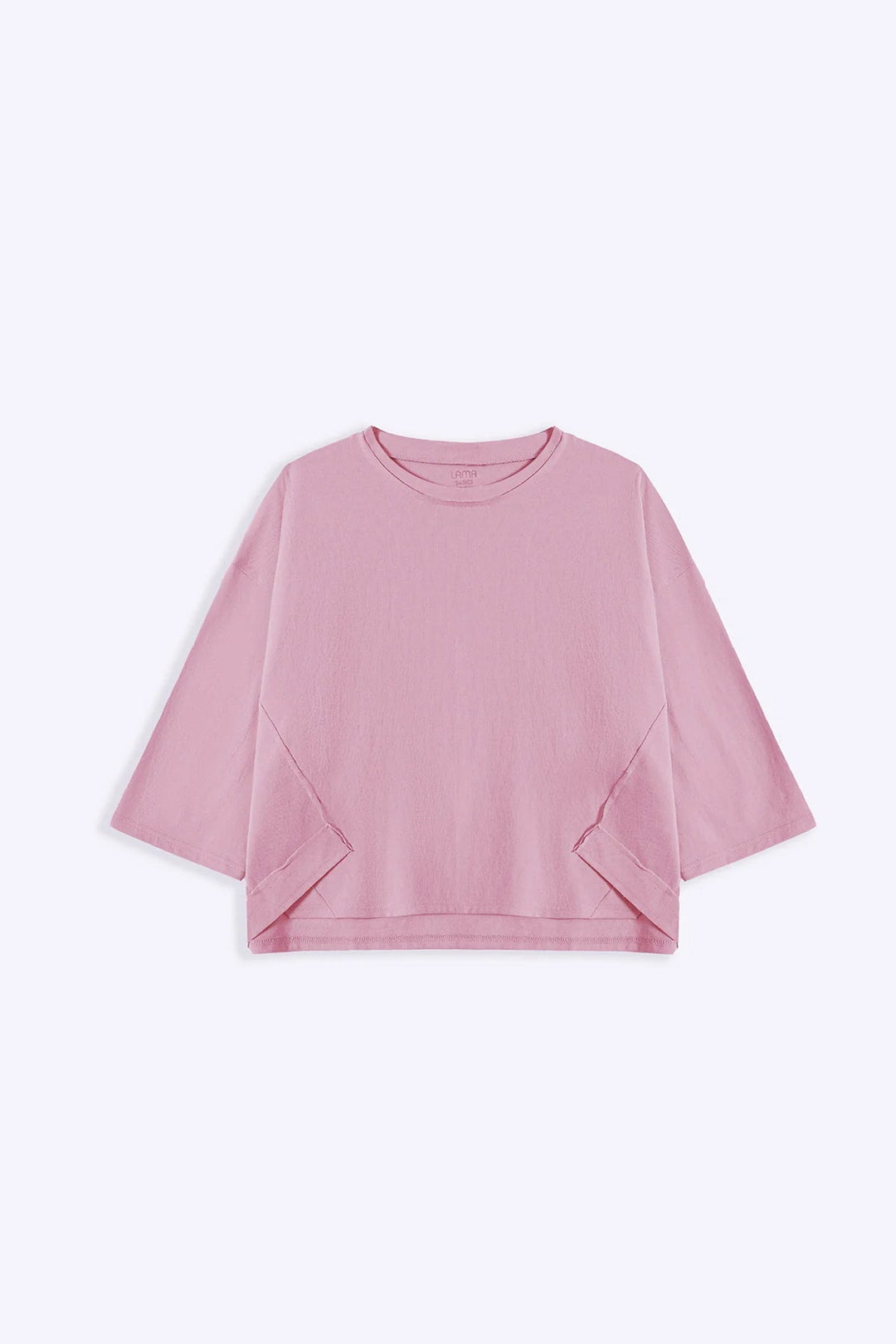 PASTEL PINK CUT-AND-SEW TEE