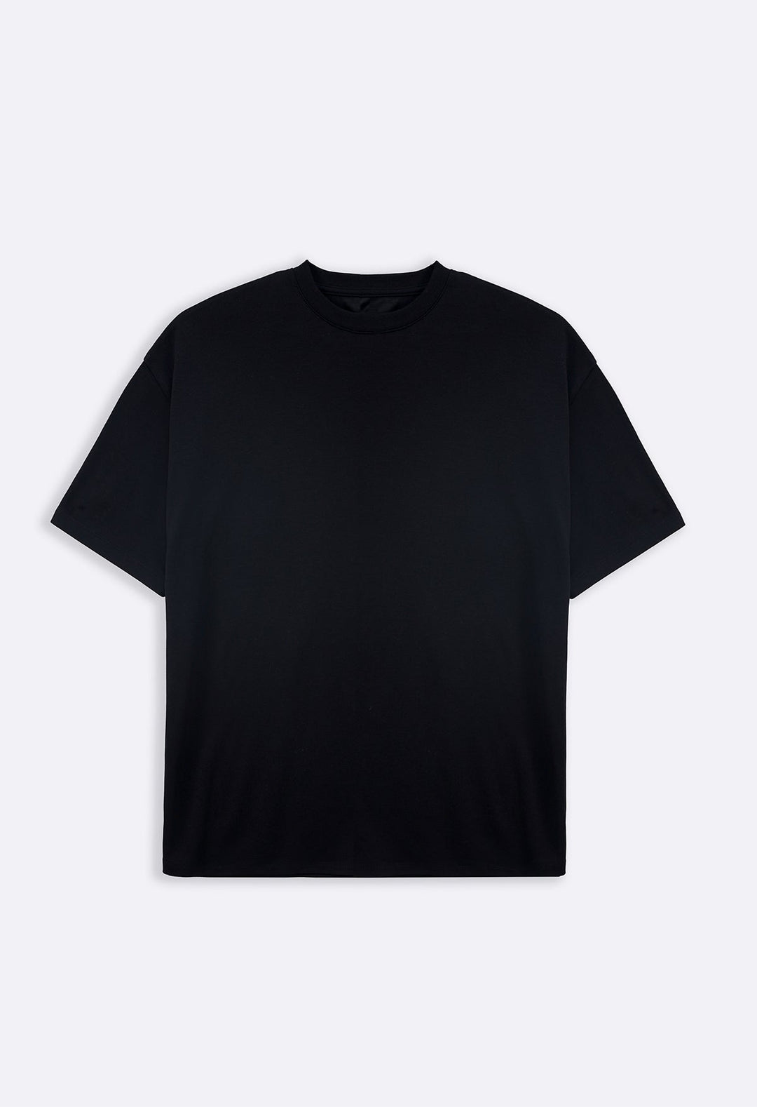 BLACK LYOCELL COTTON TEE
