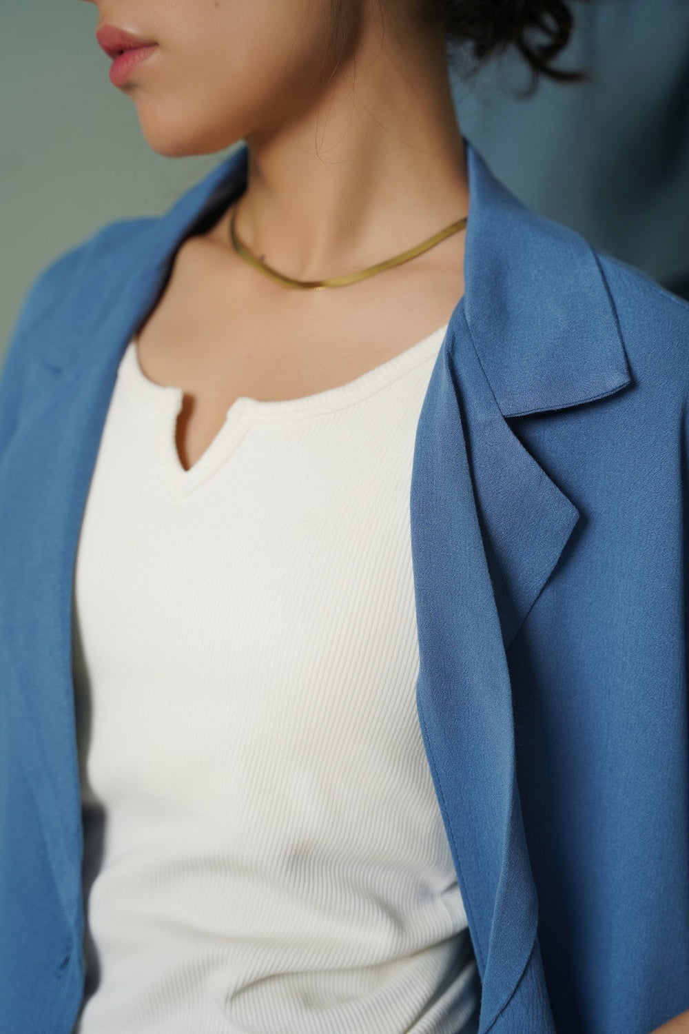 WHITE RIBBED BRA TANK