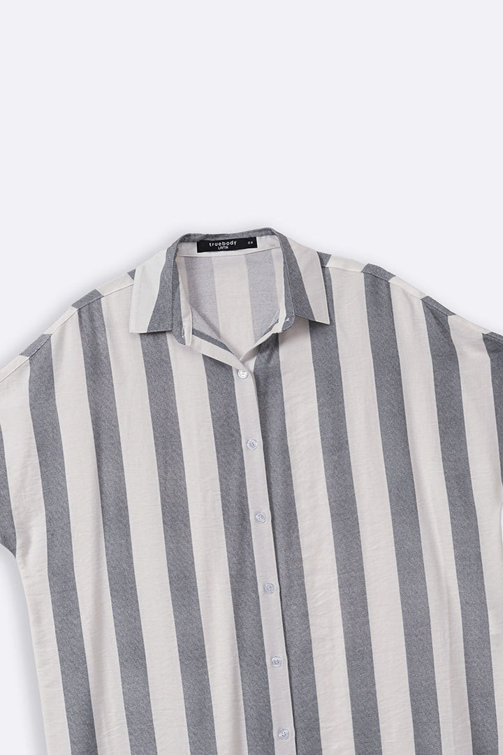 BLACK CURVE STRIPED HOLIDAY TUNIC