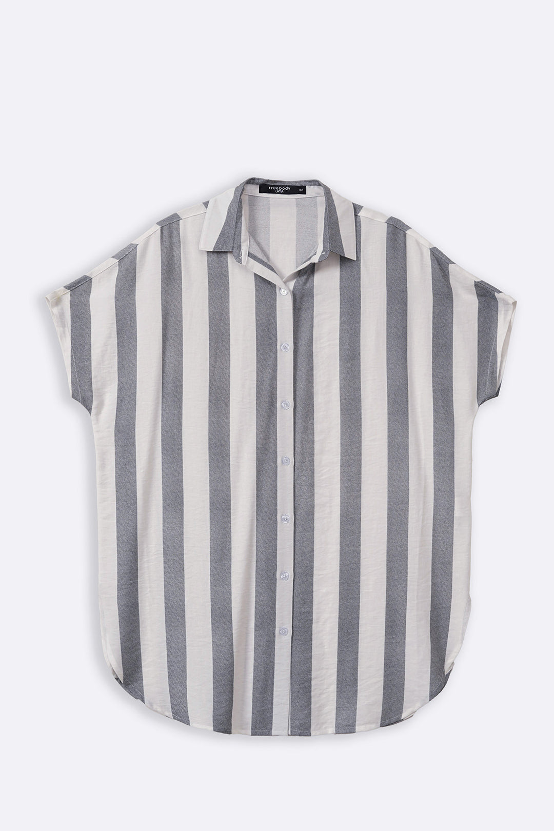 BLACK CURVE STRIPED HOLIDAY TUNIC