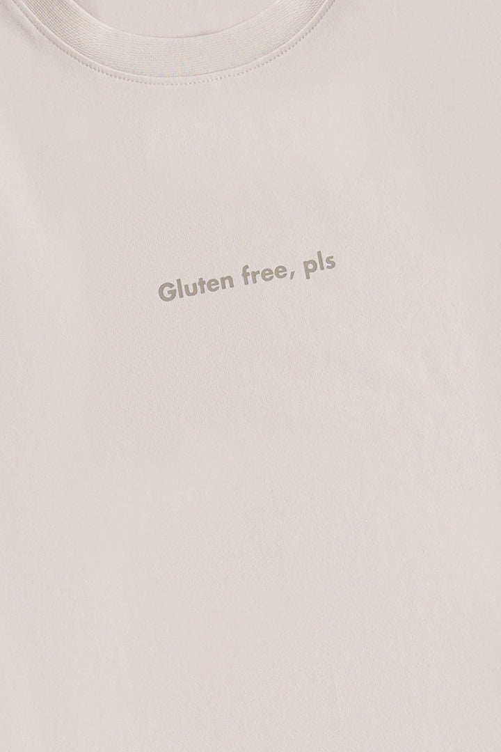 IVORY GLUTEN FREE PLS OVERSIZED TEE