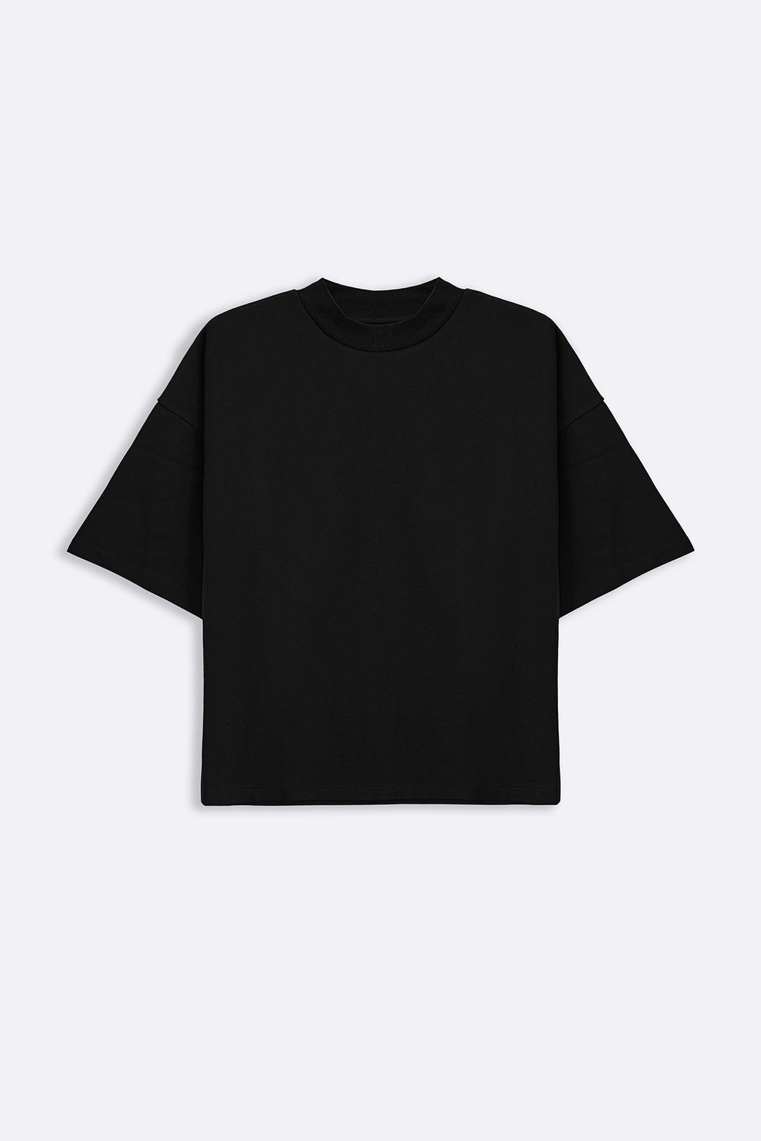 BLACK ROUND NECK TEE