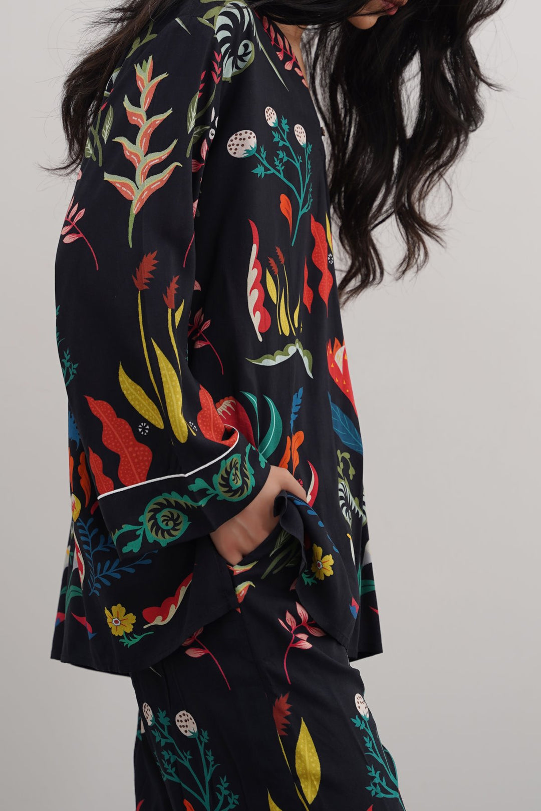 BLACK MAORI FOREST SHIRT
