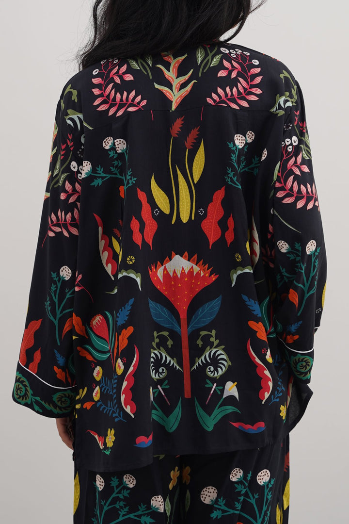 BLACK MAORI FOREST SHIRT