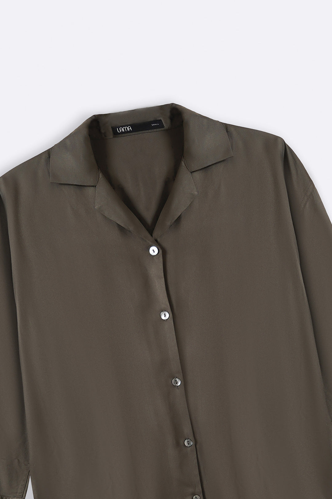 OLIVE TWILL BASIC TUNIC