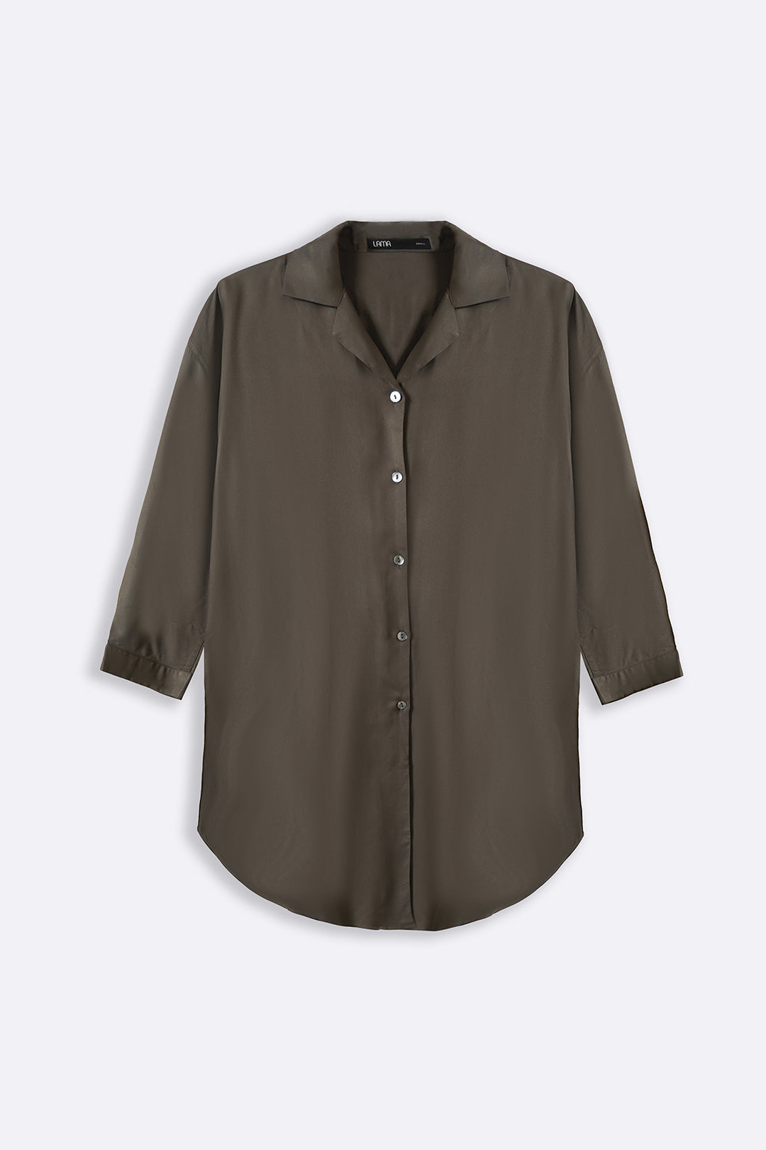 OLIVE TWILL BASIC TUNIC