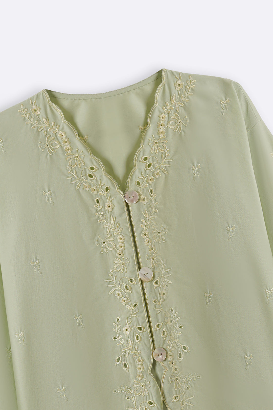 GREEN LEMON EMBROIDERED SHIRT