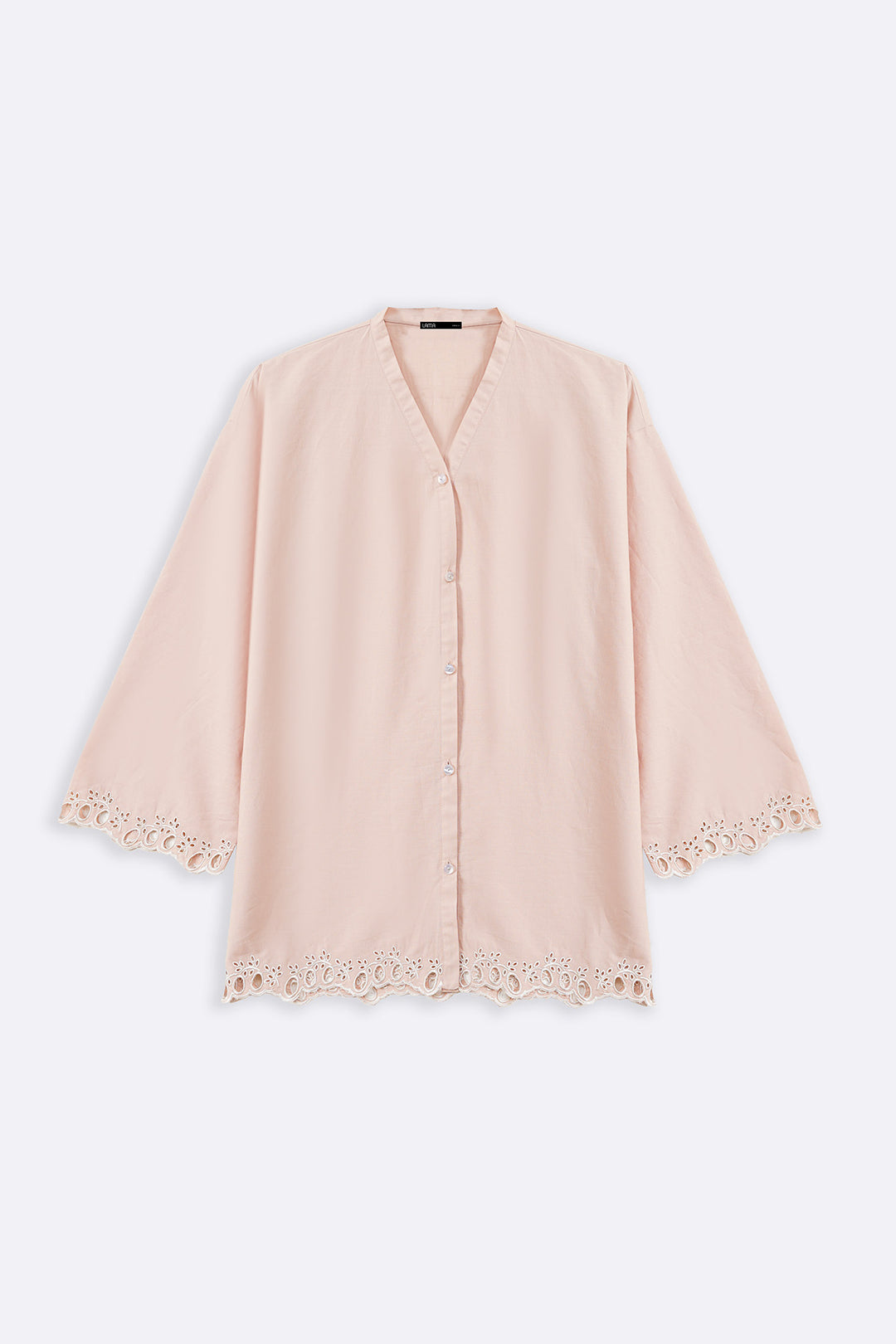 PINK WILD BALLERINA CUTWORK SHIRT