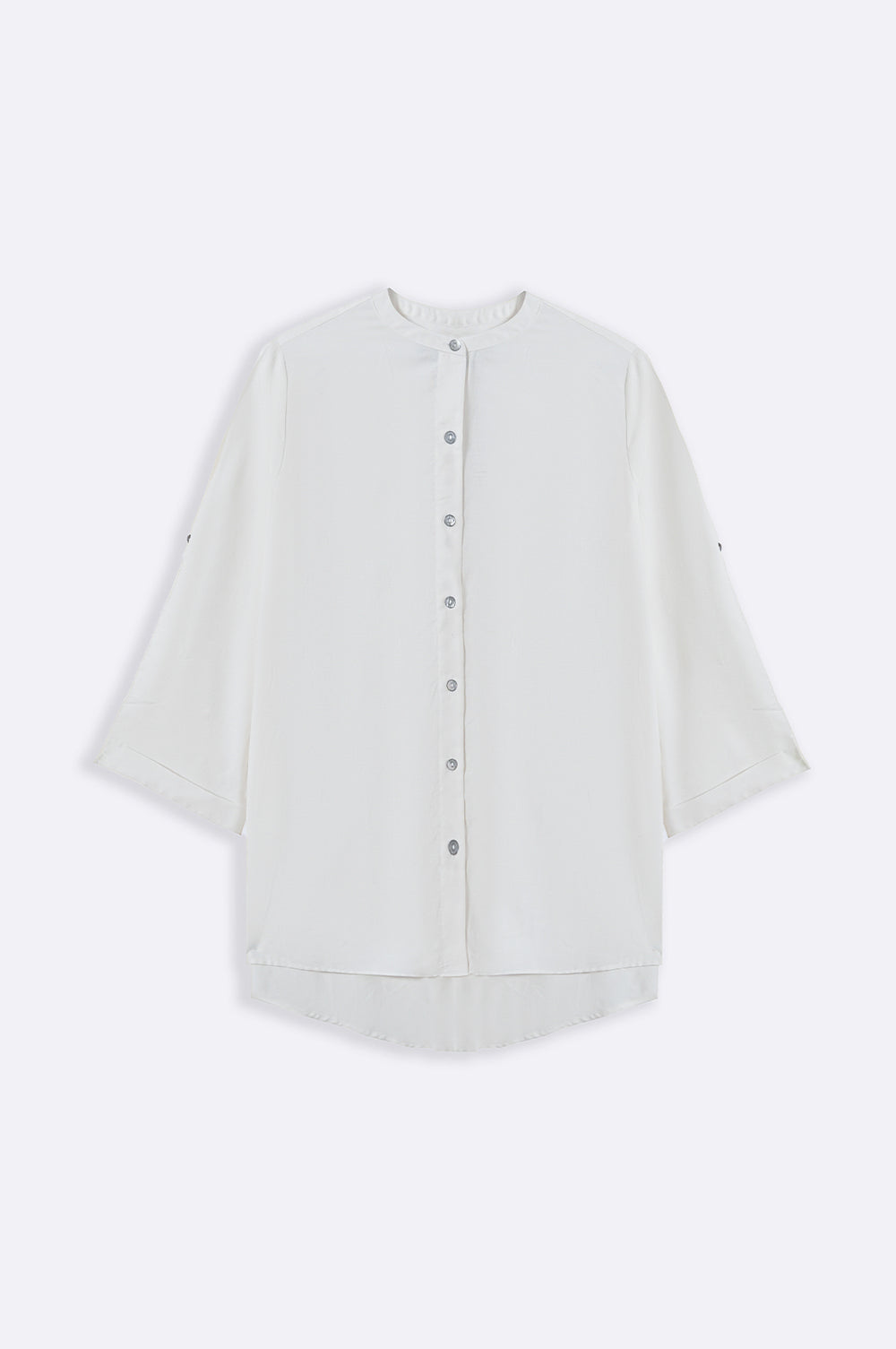 WHITE COTTON FLARE TUNIC