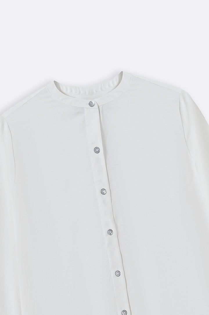 WHITE COTTON FLARE TUNIC