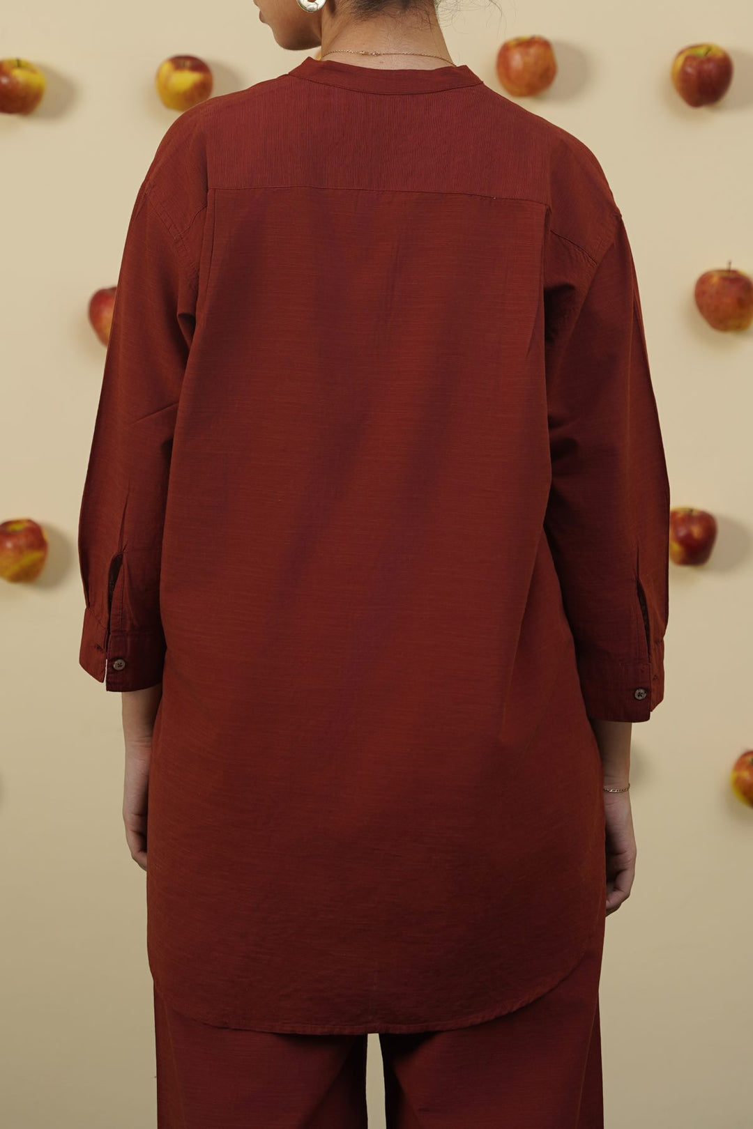 RUST ESSENTIAL COTTON SHIRT