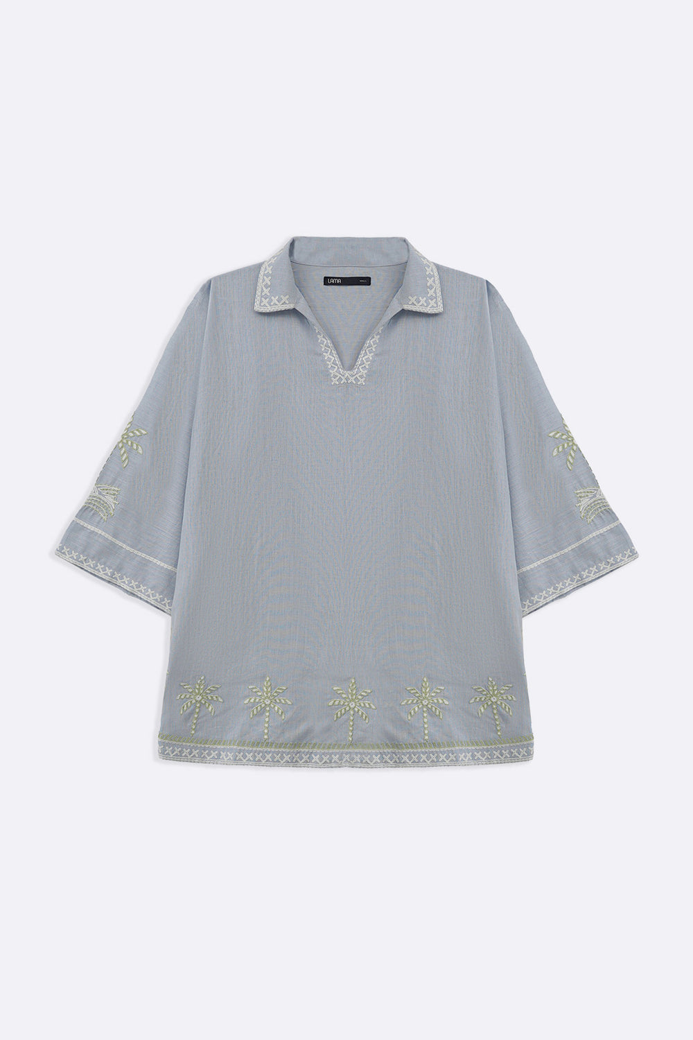 BLUE MORNING IN COLOMBO TUNIC