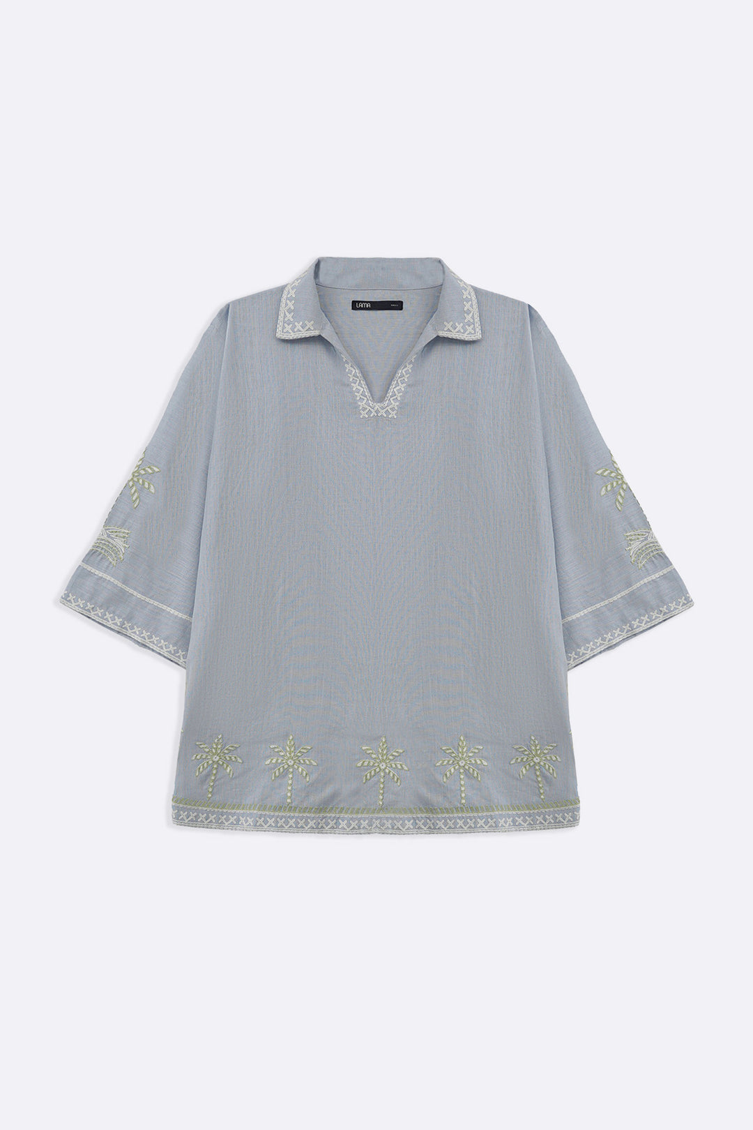 BLUE MORNING IN COLOMBO TUNIC