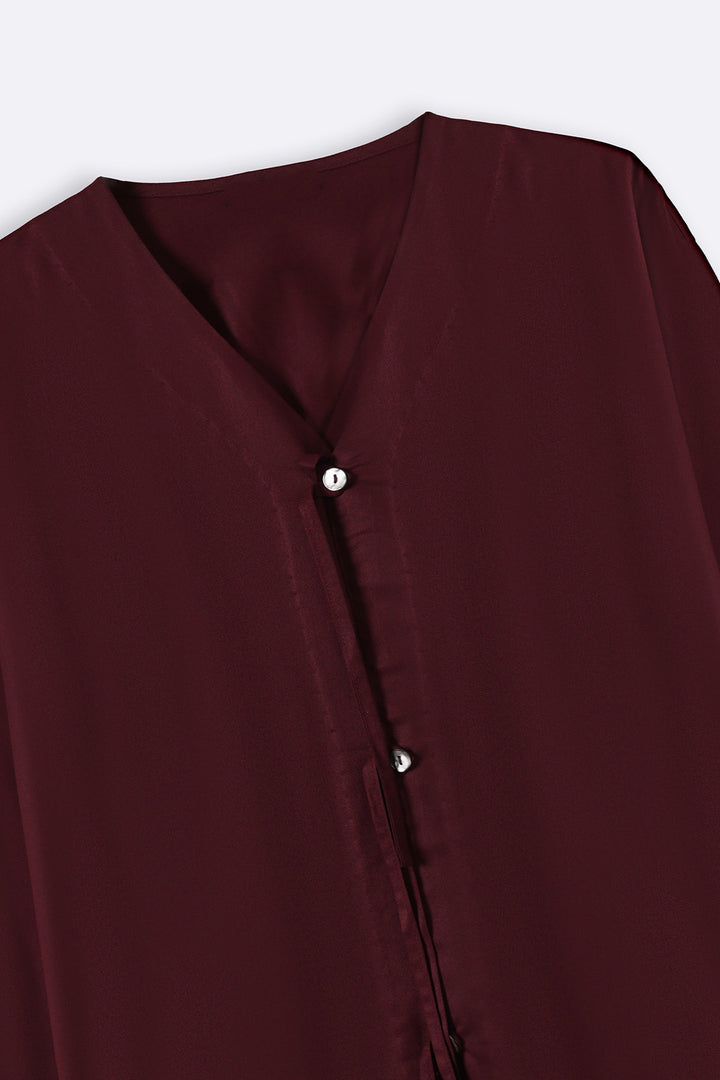 BURGUNDY FREESTYLE BOW BLOUSE
