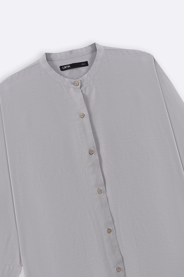 GREY ESSENTIAL COTTON SHIRT