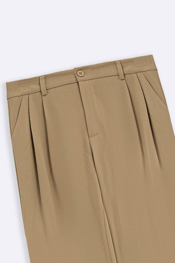 BEIGE CLASSIC TAILORED PANTS