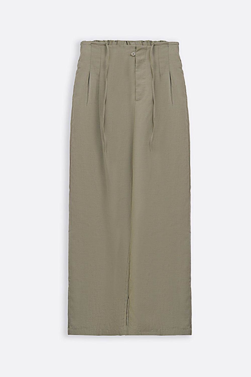 BEIGE TAILORED FLAT FRONT PANTS