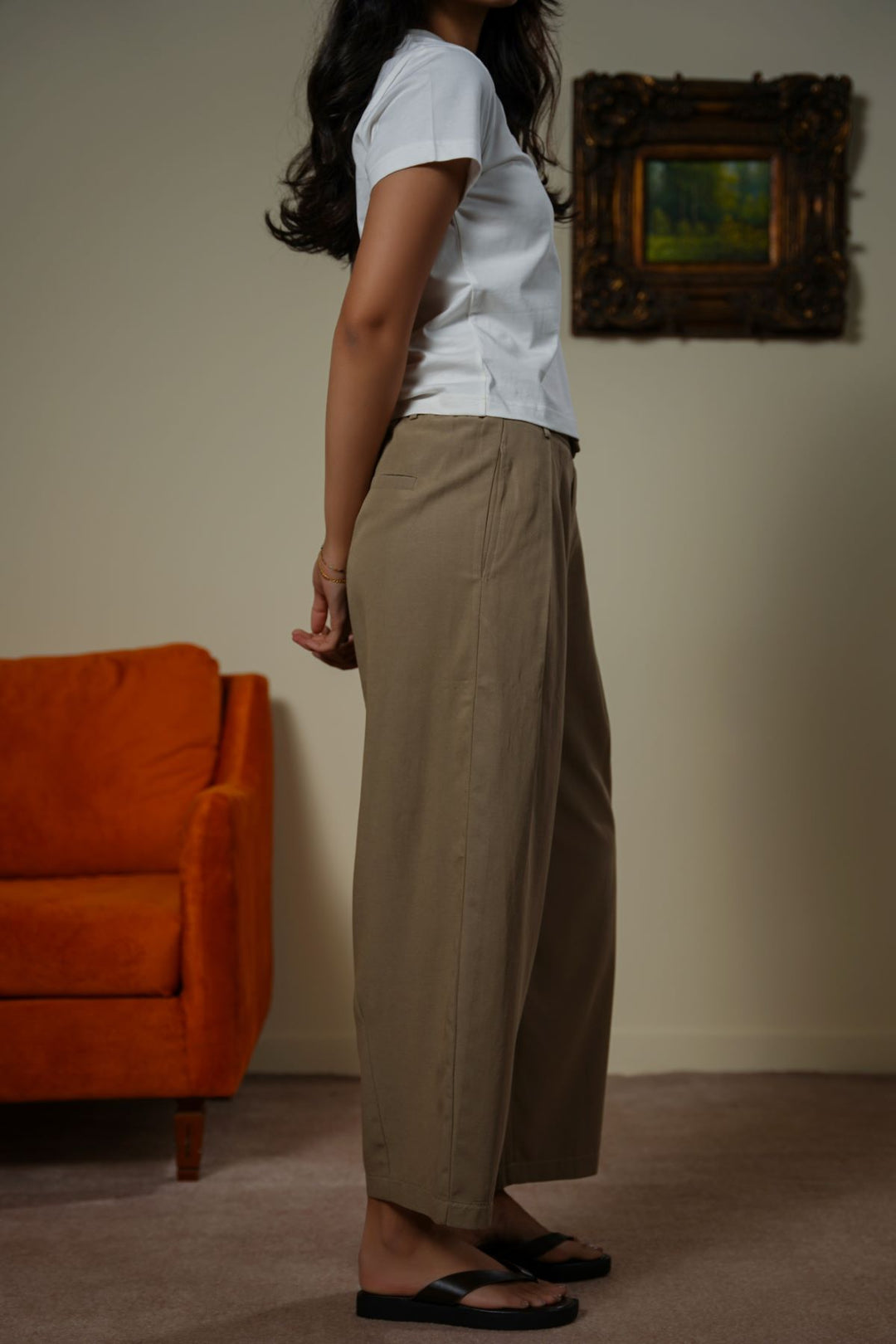 SLOUCHY PLEATED PANTS