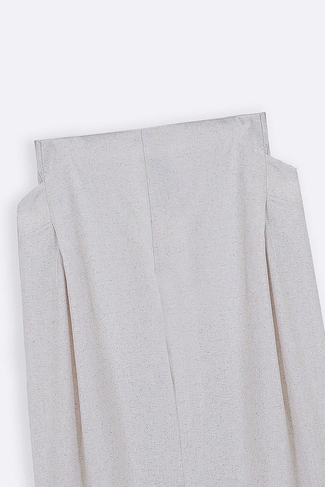 OAT WHITE PLEAT LINEN BLEND PANTS