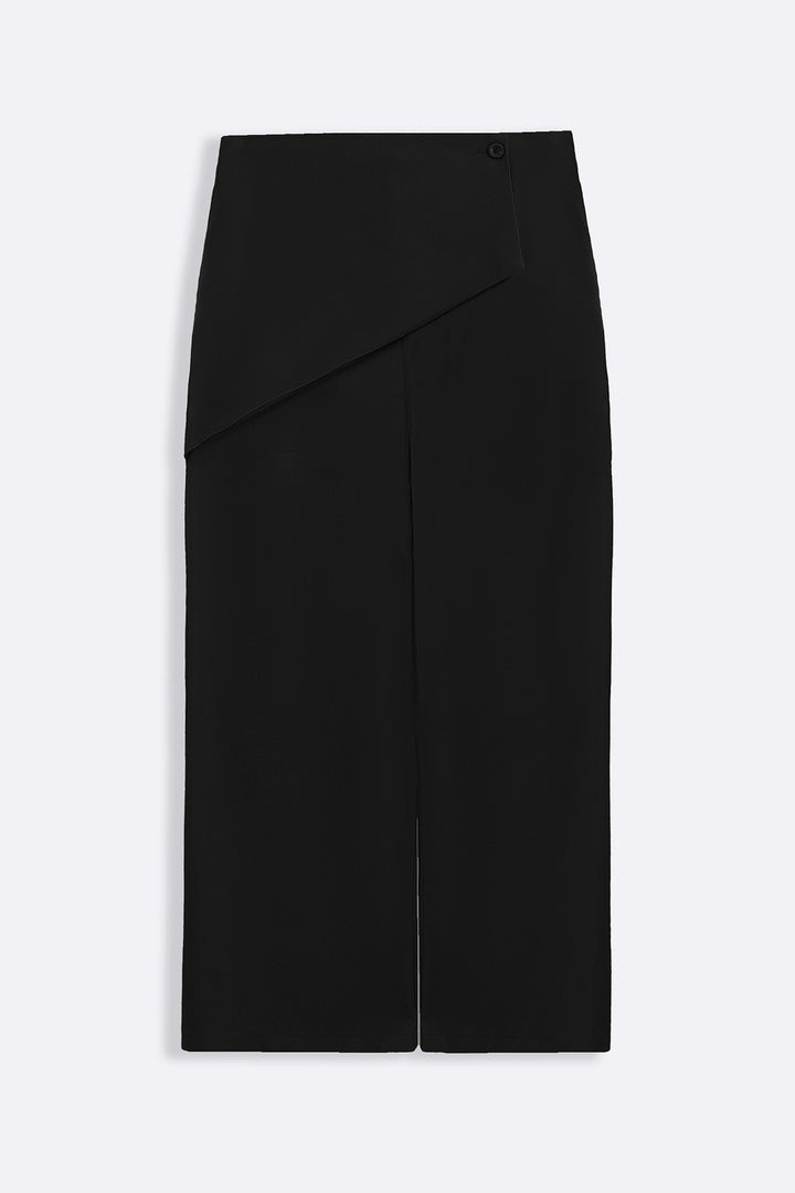 BLACK SKIRT OVERLAY PANTS