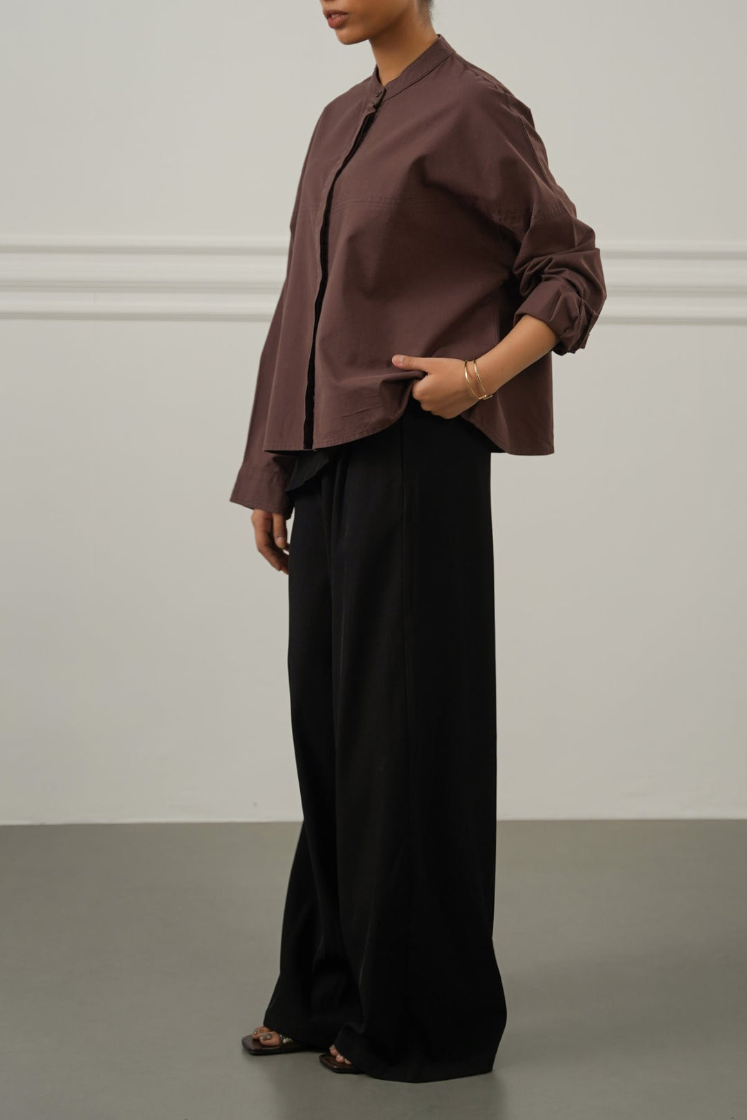 BLACK SKIRT OVERLAY PANTS
